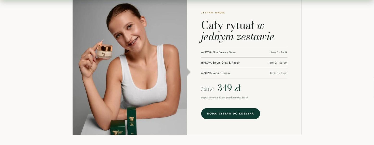 Sekcja Cały rytuał w jednym zestawie
